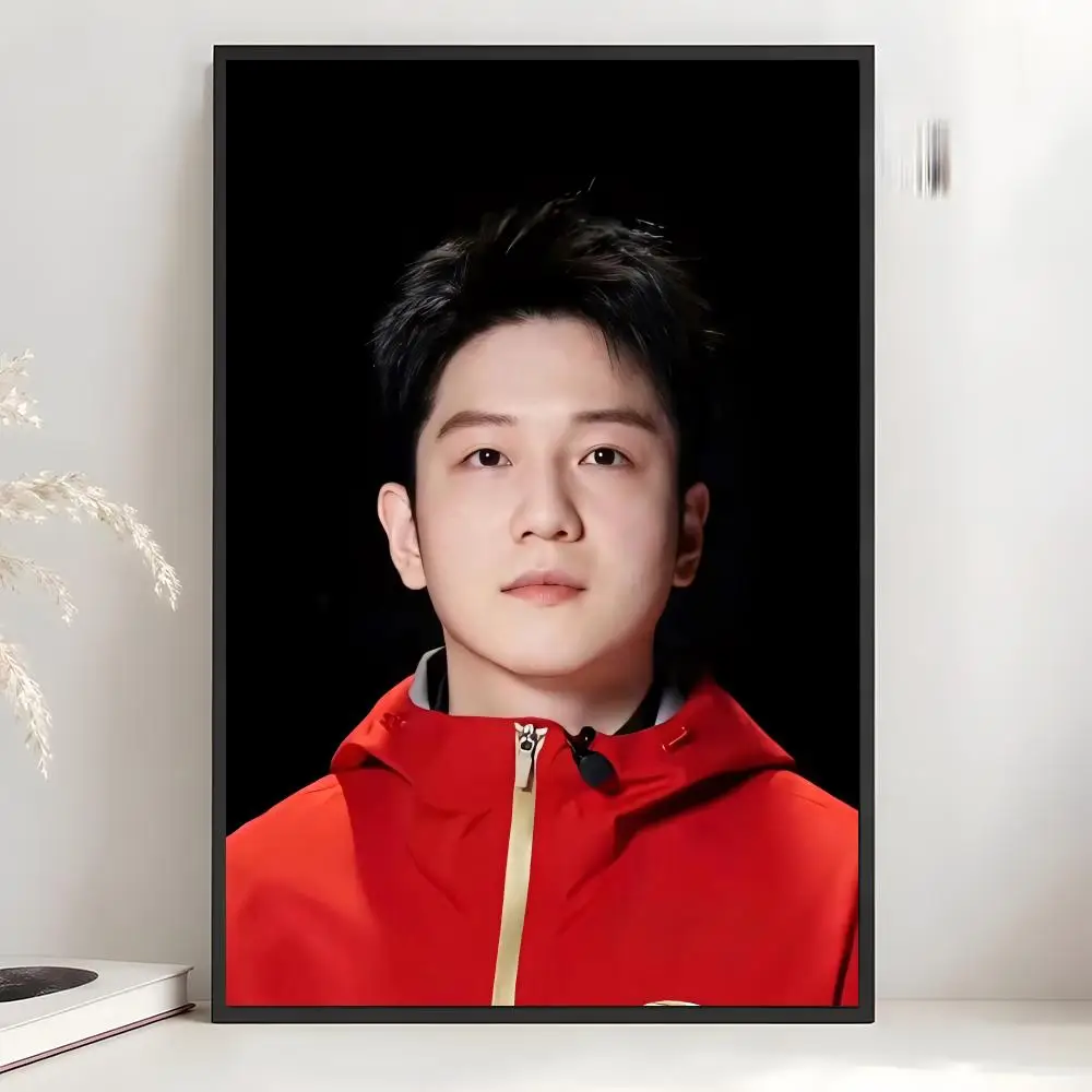 Dynamic Table Tennis Star F-Fan Zhendong Poster Art Wall Decor Indoor Outdoor for Collectors