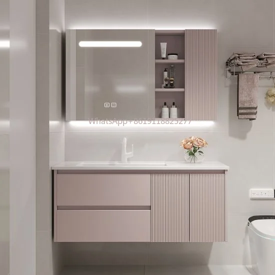 Bathroom Cabinets Vanities with Intelligent Mirror CBMmart Customize Floating Wood Cabinets Door Panel Vanity Toilet