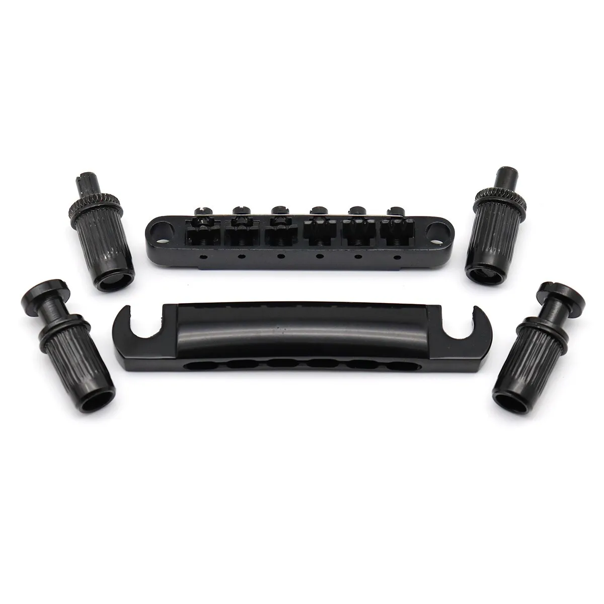 

12-струнный бридж для электрогитары Tune-O-Matic, хвостовик для гитары LP, черный