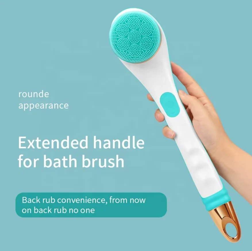 Electric Body Scrubber Shower Brush 4 Interchangeable Heads Rechargeable Bath Brush IPX6 Waterproof Body Massager Deep Cleaning