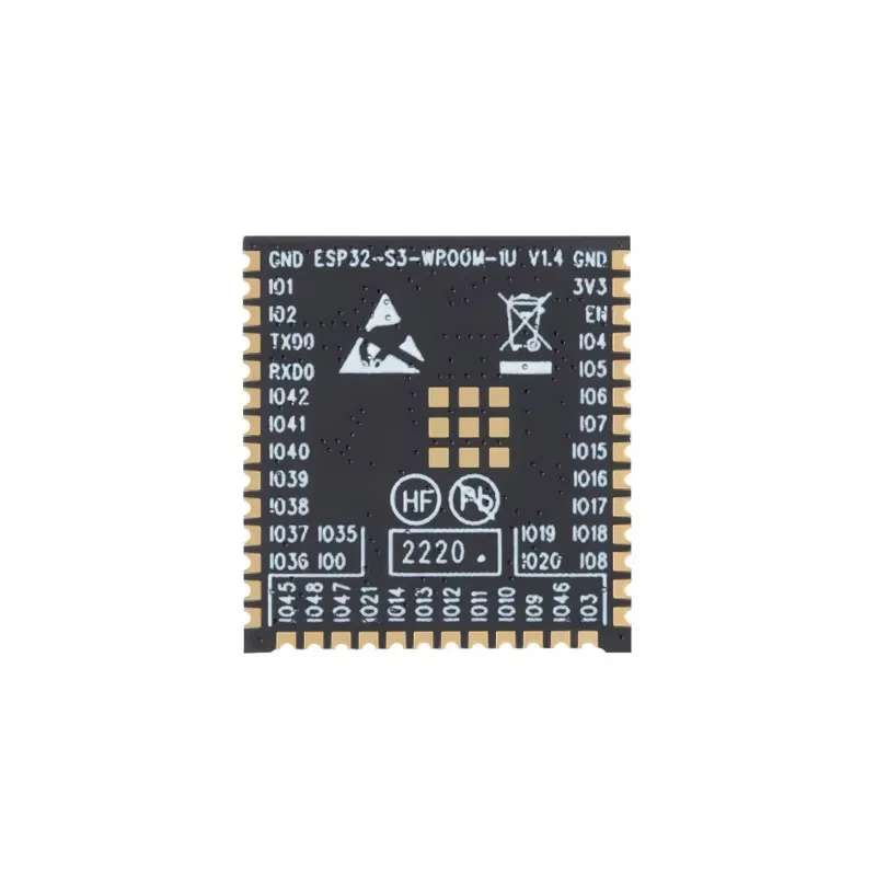 ESP32-S3-WROOM-1U-N16R8 Wi-Fi+Bluetooth 5.0 4MB flash image processing 32-bit dual-core MCU module microcontroller module
