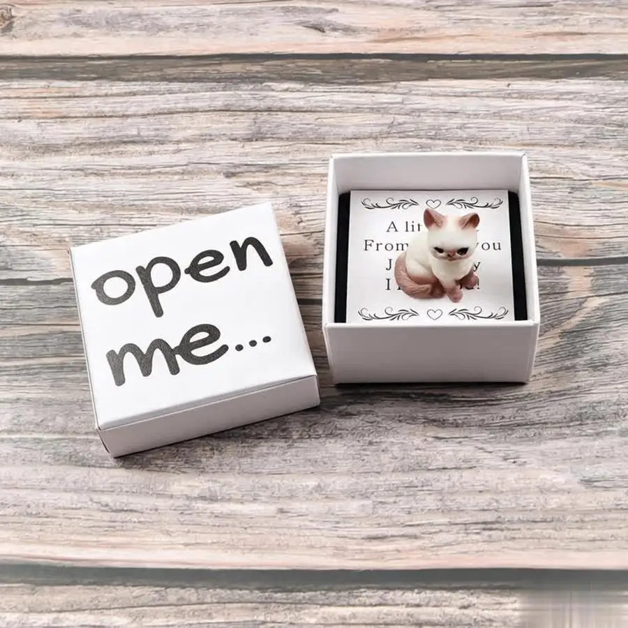 1/5/10/20/50/100pcs Fun and Cute Cat Gift Box, Kitten Pet Gift Set, Anniversary, Birthday, Party Gift Packaging Box Funny Positi