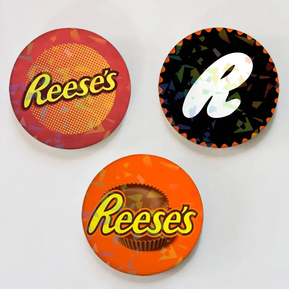 Broche Redondo con Diseño de R-Reeses-ES, Accesorio para Ropa, Mochila, Solapa, Decoración, Regalo