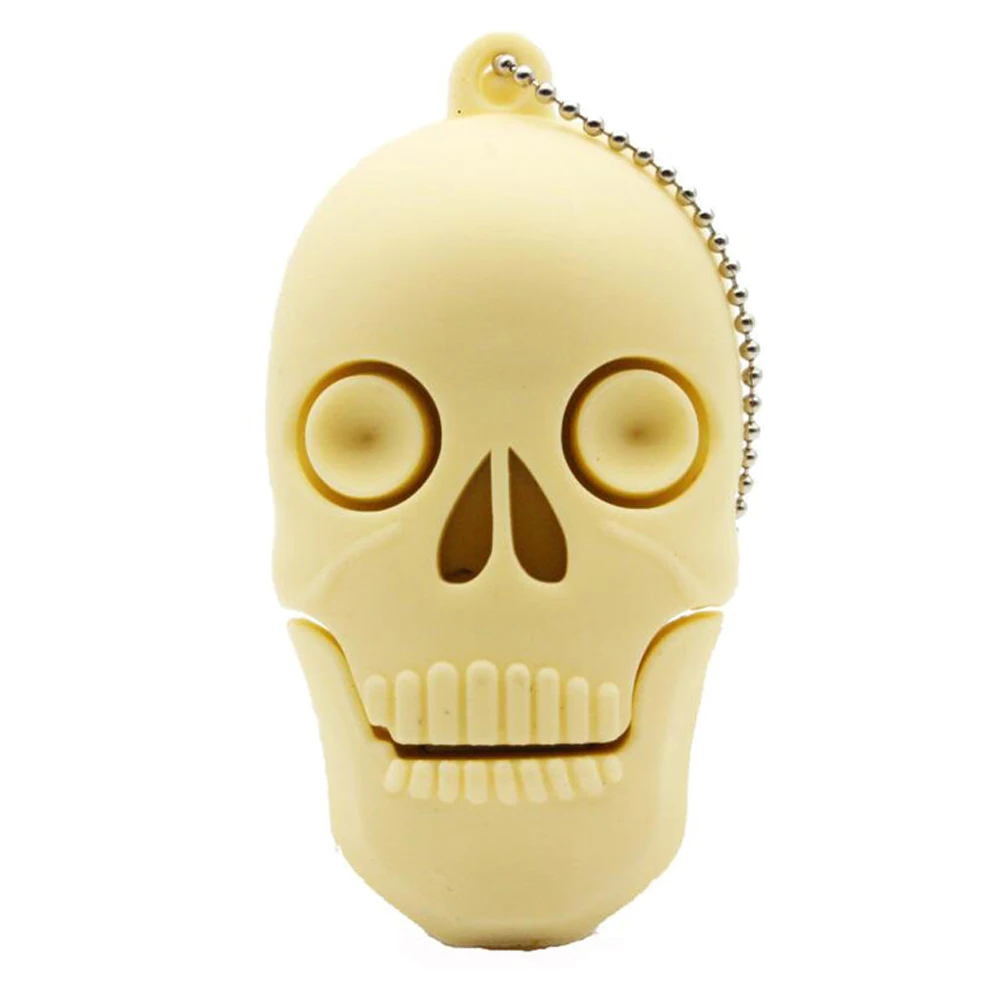 Cartoon Skull Pen Drive 64GB Finger USB Flash Drive 32GB Heart Shape Pendrive 16GB Cool Memory Stick 8GB Creative Gifts For Kids