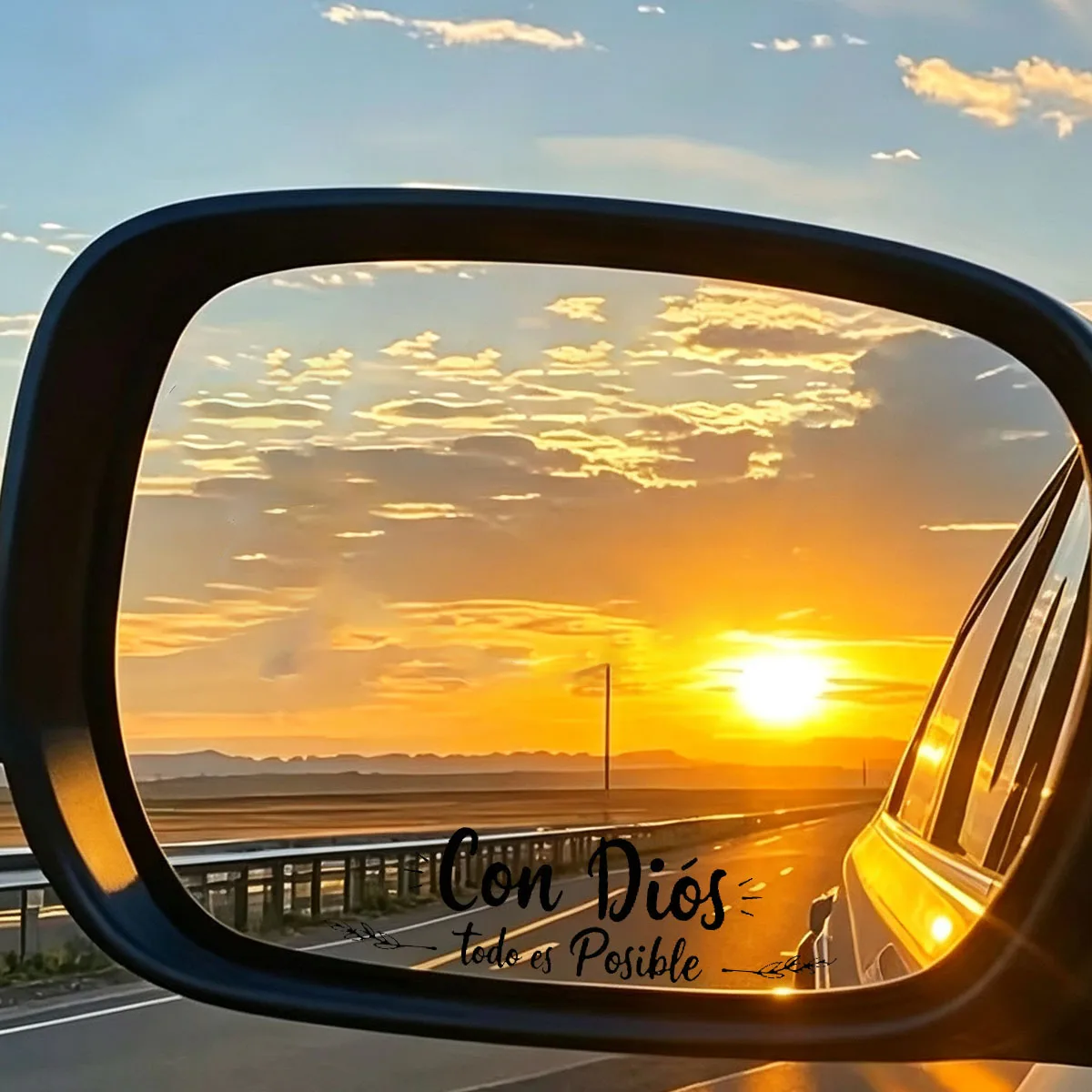 with god all things possible car sticker inspirational motivational decal window bumper positive decor