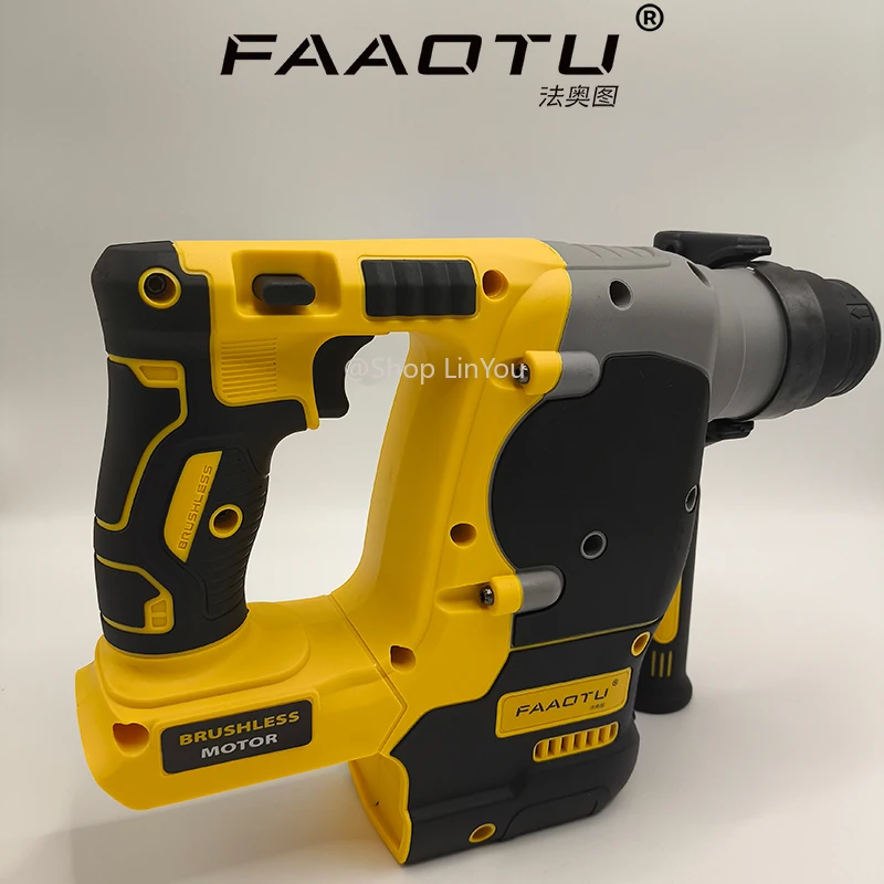 FAAOTU جديد 18 فولت/20 فولت ماكس SDS PLUS L مطرقة دورانية الحفر فرش اللاسلكي تأثير المطارق أداة فقط (لا بطارية) #4