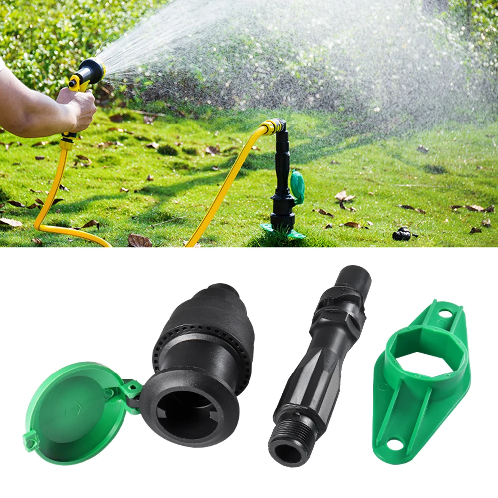 

1 Set 3/4 Inch 1 Inch Garden Irrigation Water Intake Valve Lawn Spray Irrigation Car Wash Male Thread Water Quick Coupling Valve