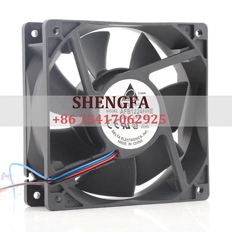 

Original Delta DC24V 0.40A 12cm 12038 120X120X38MM Three-wire Gridlocked Alarm AFB1224HHE Cooling Fan