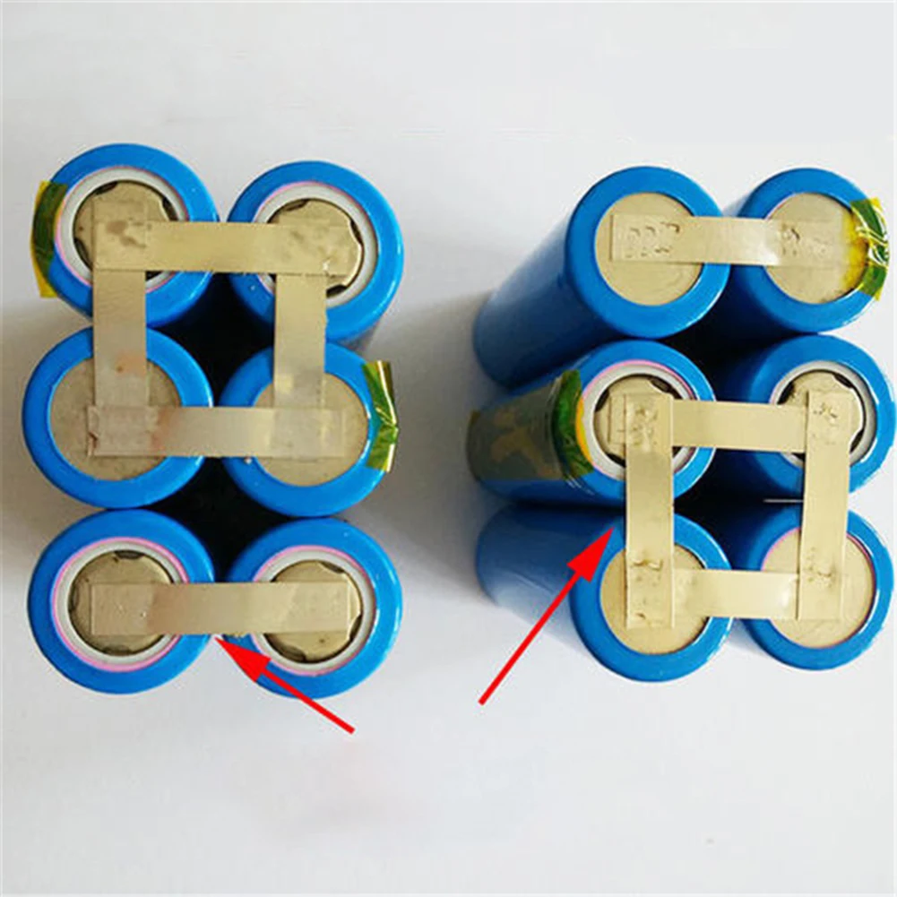 1 Roll 18650 Nickel Plated Strip Taps Li-ion Battery Nickel Sheet Nickel Plating Strip for 0.1mm 0.2mm Battery Welder