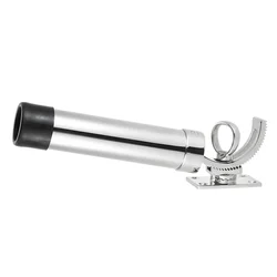 Adjustable Removable Deck Mount SS 316 fishing rod rack holder pole