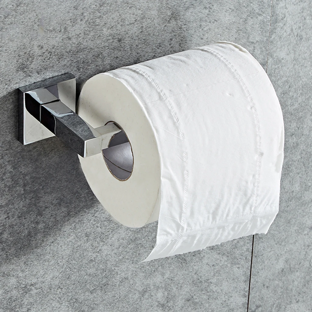 Wall Mounted Toilet Roll Paper Towel Holder Tissue Dispenser with Screws