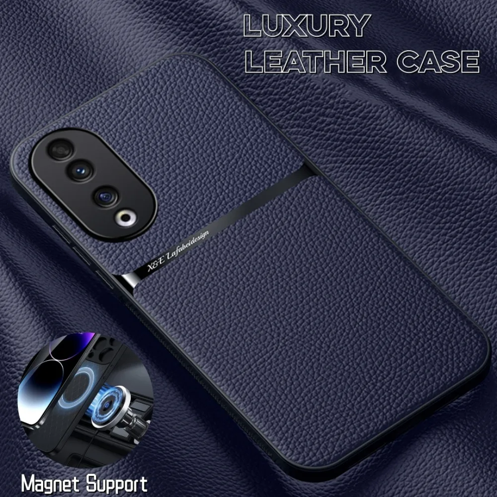 Leather Case For Huawei P60 P50 P40 NOVA 10 Pro Magnet Silicone Frame Full Protection Back Cover For Huawei Mate 60 50 40 30 Pro