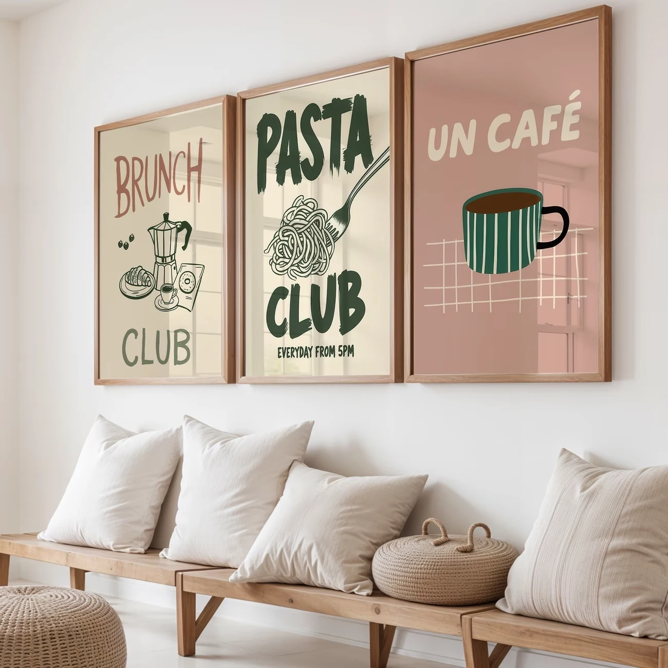 3 peças de arte moderna para p - Home Decor Green avaliação e preço