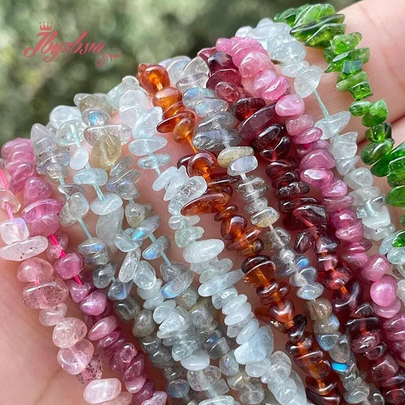 2x3-3x8mm Irregular Chaps Quartz Natural Stone Loose Bead for DIY Craft  Accessories Necklace Bracelet Charms Jewelry Making 15\