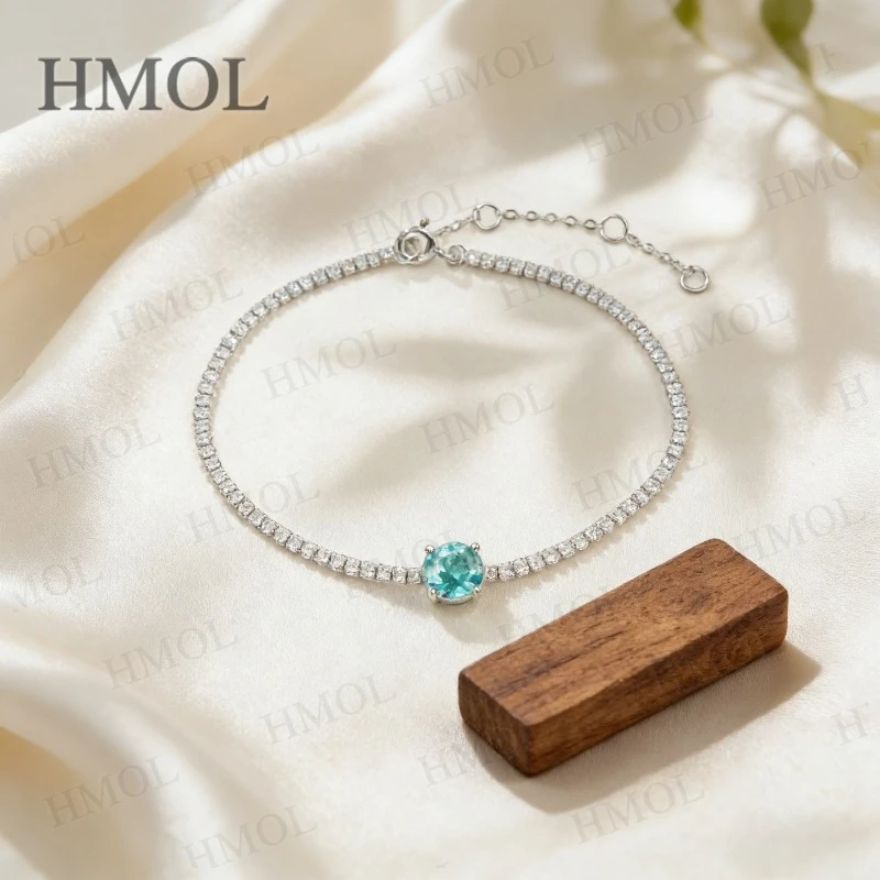 D سوار من الذهب الأبيض الأبيض مع مختبر نمت الزمرد روبي بارايبا جولة مثقف الأحجار الكريمة ثلاثة حجر الملونة غرامة المجوهرات