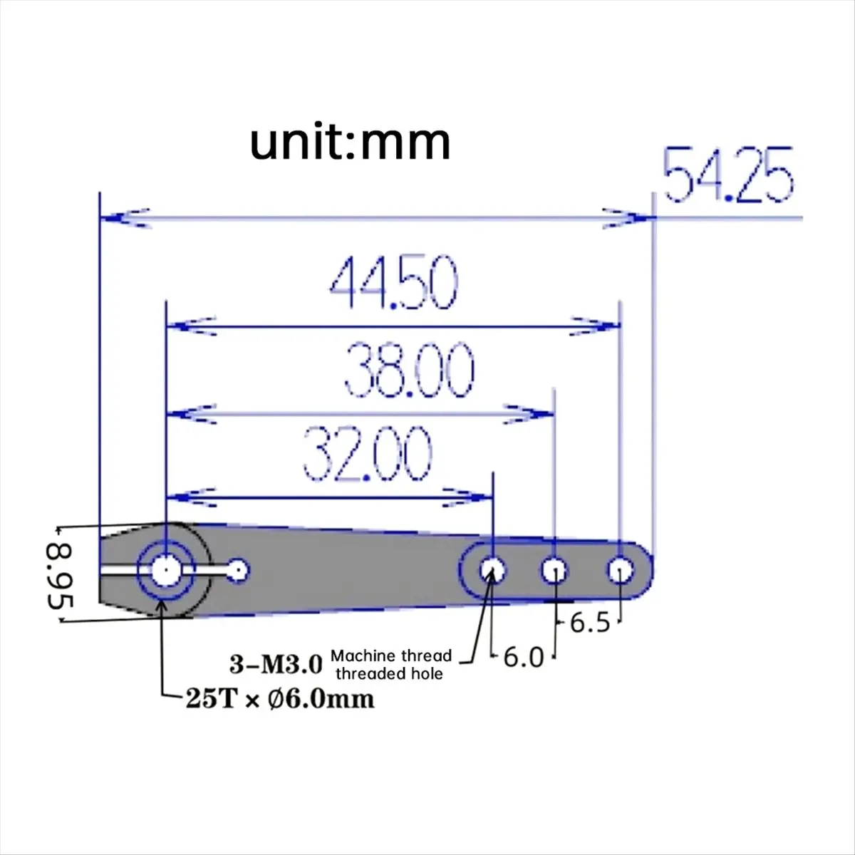 [2025 حار] الألومنيوم 25T تمديد ذراع التوجيه المؤازر القرن ل RC سيارة RC طائرة سيرفو سوينغ أجزاء الذراع