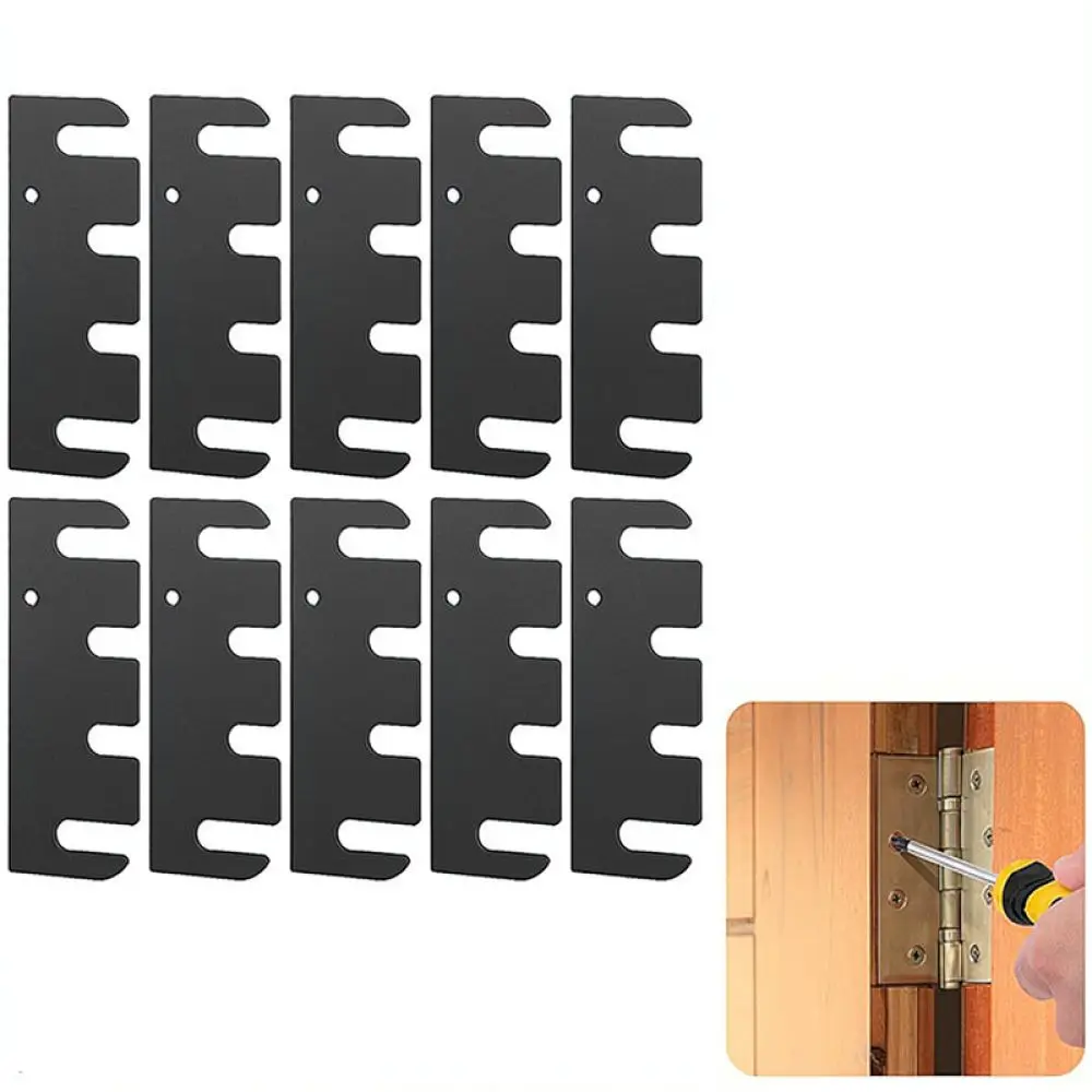 Universal Door Hinge Shim Stainless Steel Hardware Repair Plate For JS Modern Home Door Sagging Maintenance