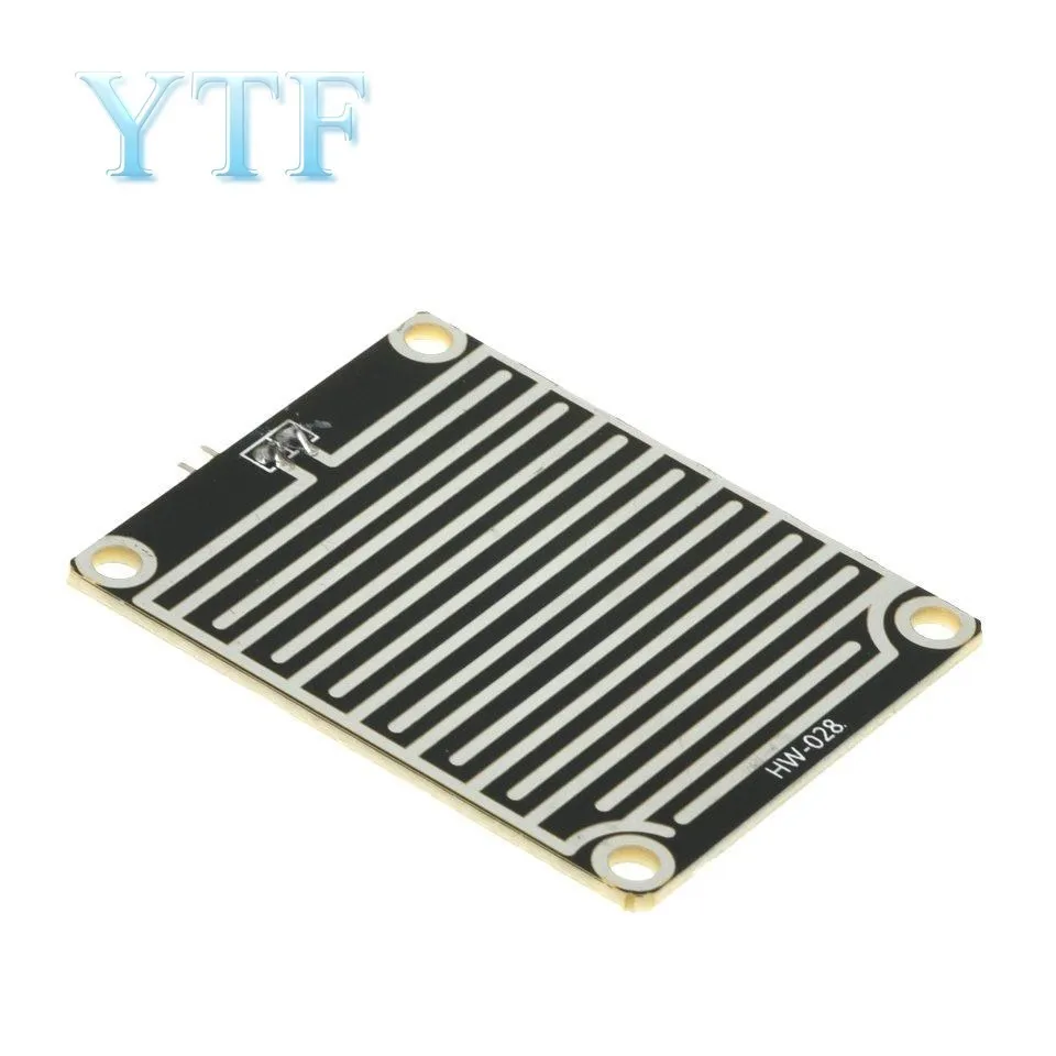 10PCS/BAG Single PCB Board Raindrop Module Sensor Rising Water Level Detection Module Raindrop Sensor Board