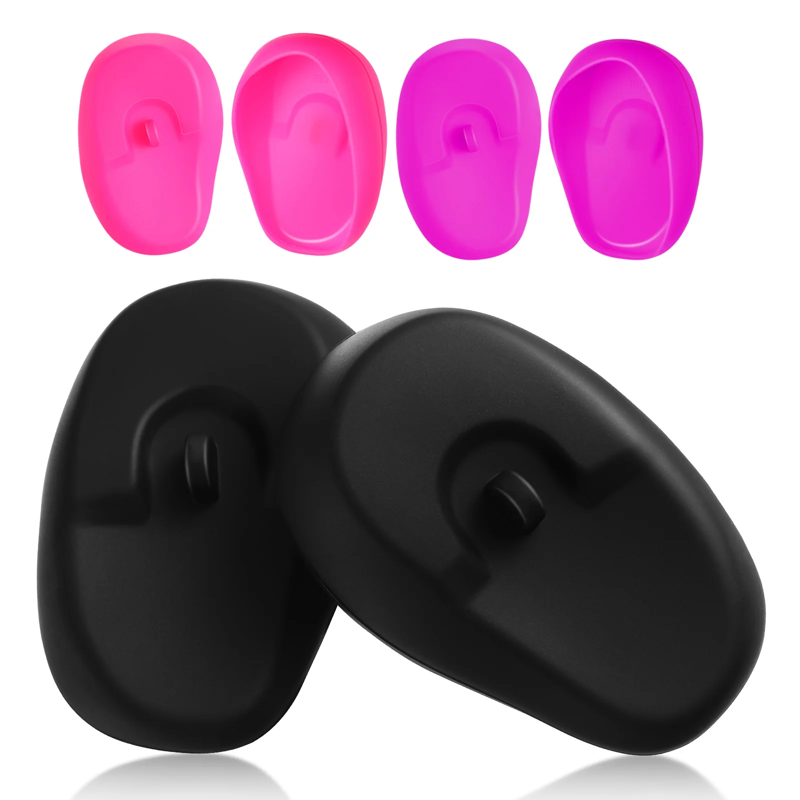 تصفيف الشعر غطاء للأذنين قابلة لإعادة الاستخدام سيليكون الأذن يغطي لصبغ الشعر مقاوم للماء لوازم الصالون حماة الأذن تلوين دش