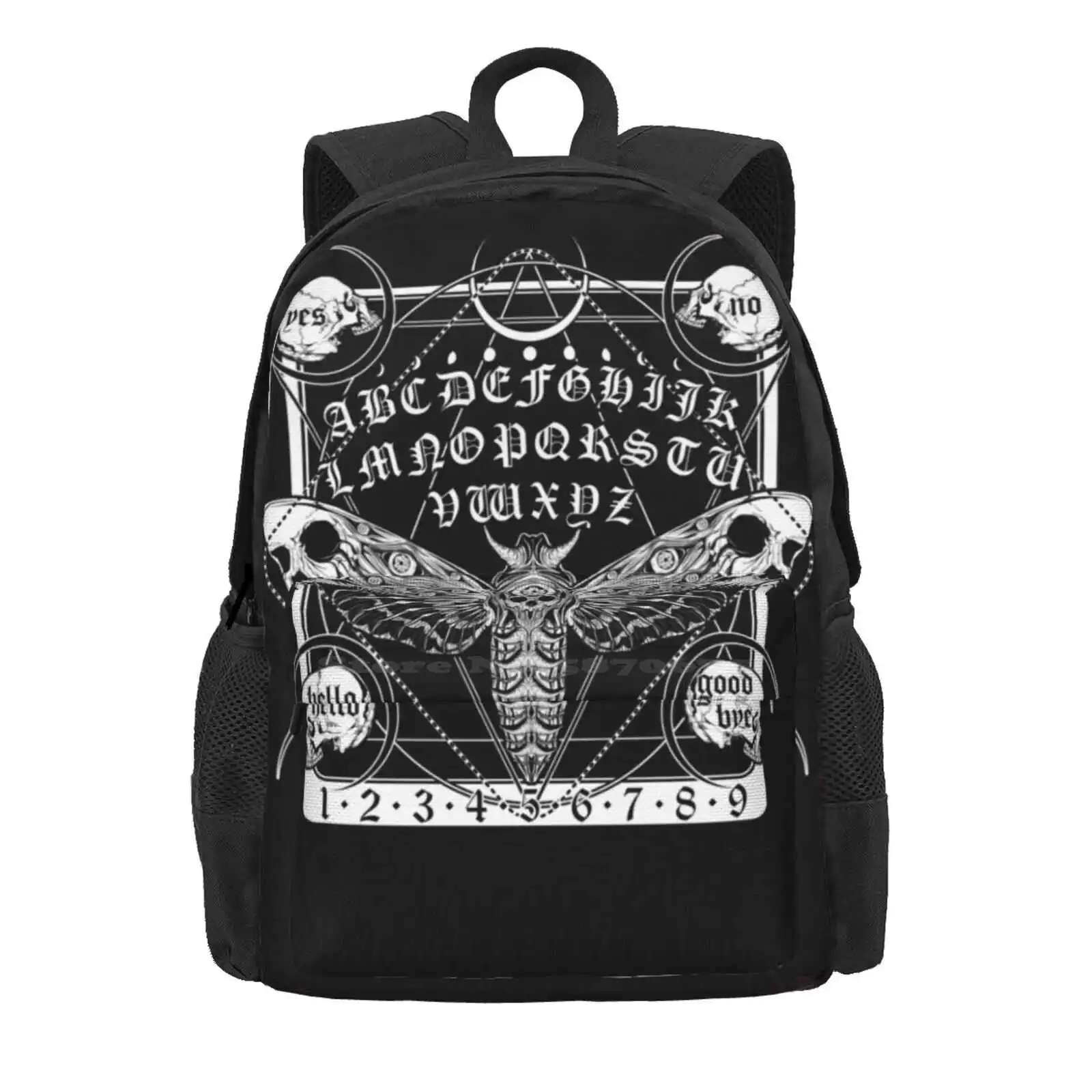 Death Moth Spirit Board Hot Sale Schoolbag Backpack Fashion Bags Spirit Board Death Moth Creepy Butterfly Goth Moth Gothic