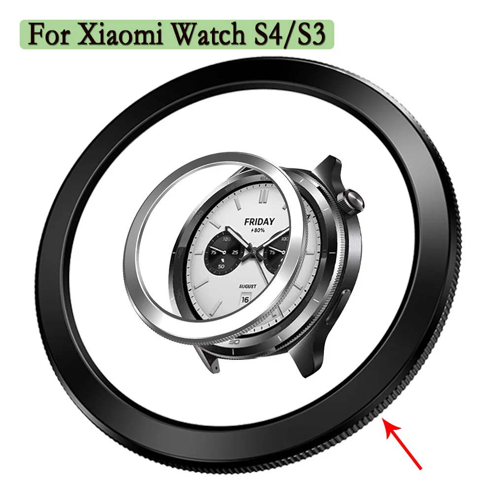 

Plastic Bezel Ring For Xiaomi Watch S4/S3 Alloy Ring Case Protection Cover For Xiaomi Watch S3 Watch Case Ring Decoration