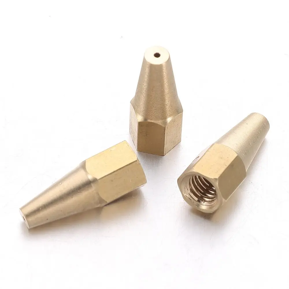 H01-2 Gas Brazing Torch Nozzle Pure Copper Oxygen Propane Liquified Gas Torch Tip 1# 2# 3# 4# 5# Solder Welding Torch Accessory