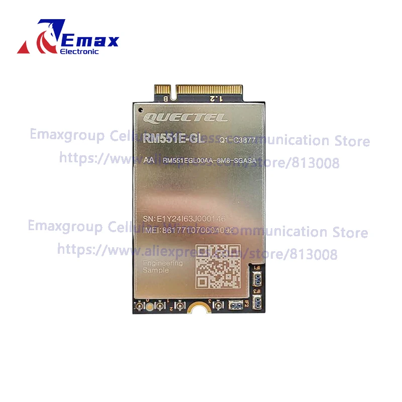 無料船新しい Quectel RM551E-GL 5G サブ 6 GHz & ミリ波モジュール RM551EGL00AA-8M8-SGASA M.2 IoT/eMBB グローバル バージョン アダプター オプション