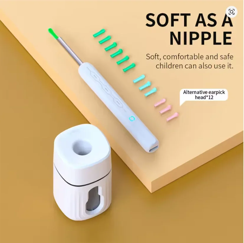 Smart Visual Ear Cleaner with Camera Ear Sticks USB C Charging Ear Wax Removal Tool WIFI Connection 6 LED Lights Earpick - Image 6