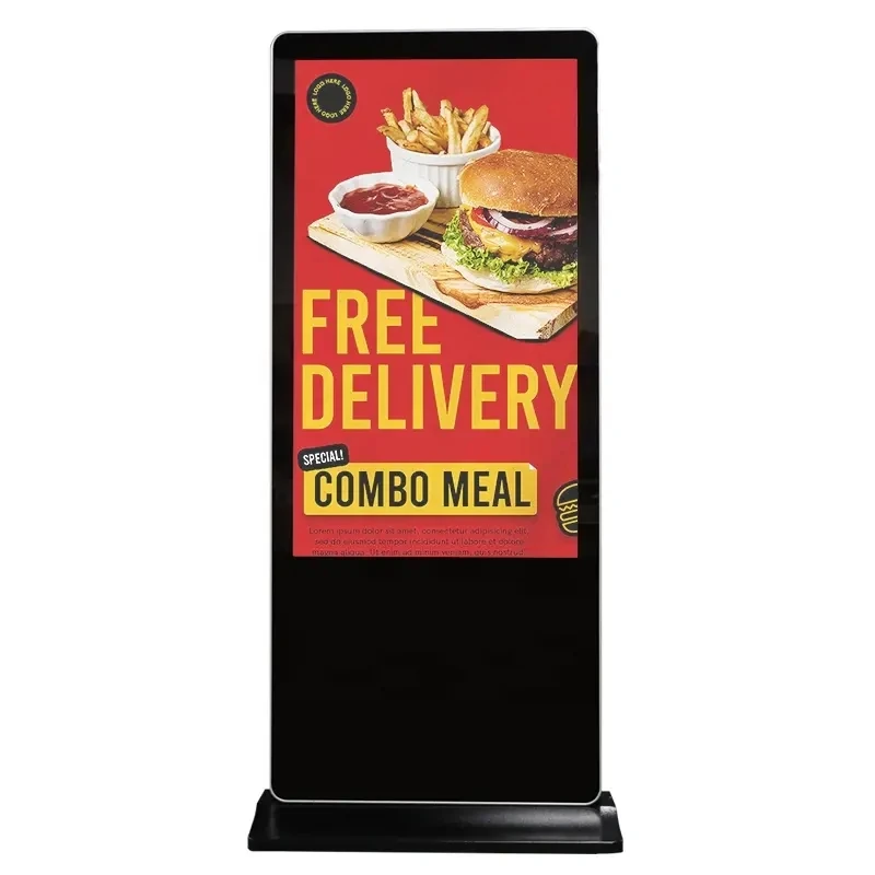 55 Inch Infrared Touch Android Lcd Digital Signage Kiosk Floor Standing Media Advertising