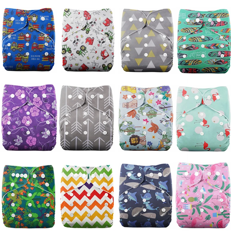 

3-15kg Pocket Diaper Suede Cloth Inner Washable& Reusable Absorbent Ecological Adustable Baby Nappy Cover Baby Insert A1250