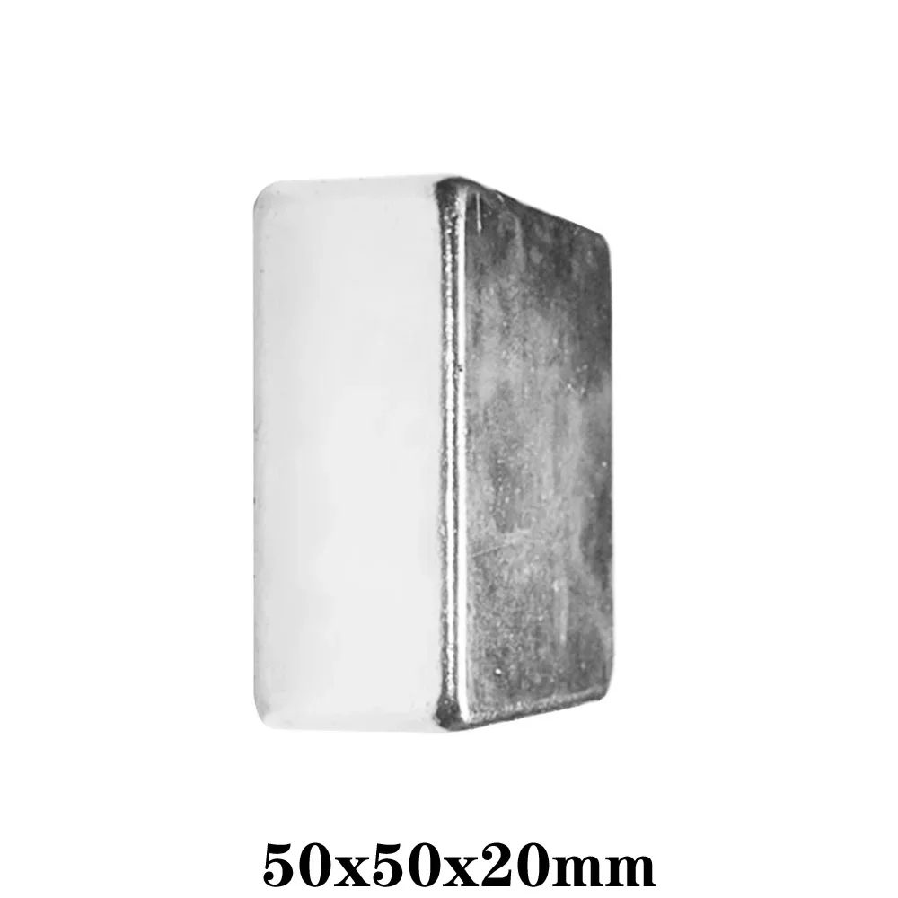 

50x50x20 mm Thick Rare Earth Neodymium Magnet 50*50mm Super Powerful Strong Magnets 50x50x20mm Big Block 50*50*20 mm