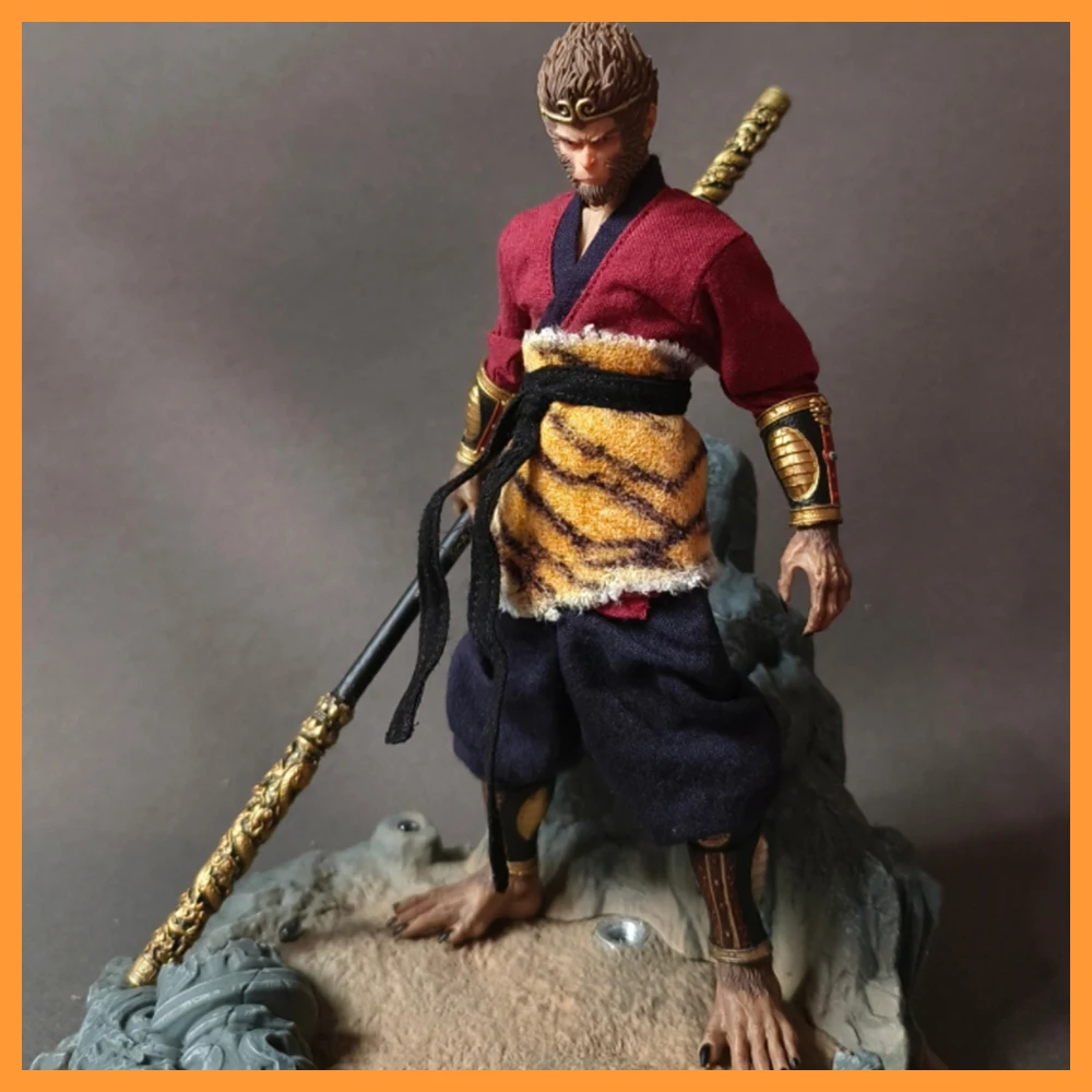 

Масштаб 1/12, китайский комикс, древний стиль, халат, штаны-фонарь, комплект, костюм Короля обезьян, Сунь Укун, модель костюма для 6 дюймов, экшн-фигурка, игрушка