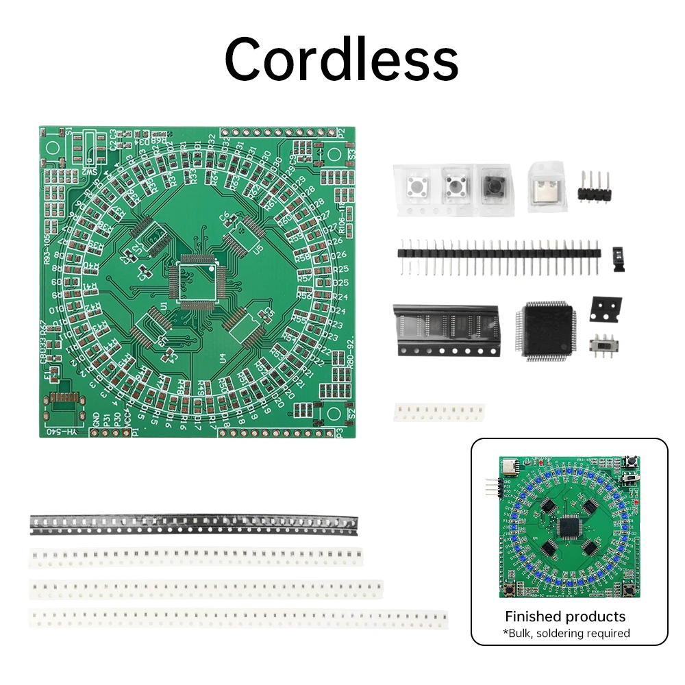 Neue Flow Lampe Oberfläche Montieren Schweißen Praxis Board Kit LQFP64 Schweißen DIY kit Für Elektronik Technologie Unterricht