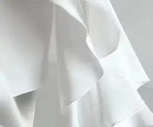 

Women's Chiffon Blouse O Neck Trumpet Sleeve Ruffled Single Breasted Loose Fit Solid Color Elegant Casual Fashion Top