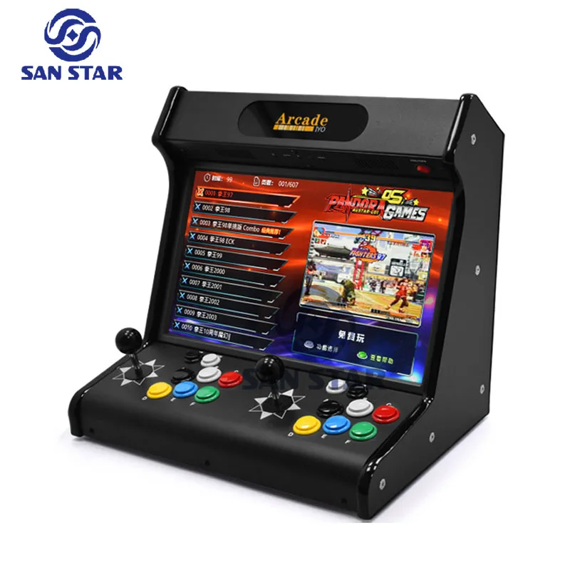 Coin Slooter Arcade Console Bartop 18.5 Inch Screen Bartop Arcade Cabinet Pandora Box 6000/8200/23000 Games Arcade Machine