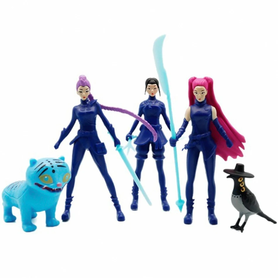 Anime Kpop Demon Hunt blind box series Figure Tiger Figurine Toy Desk Decoration Statues Ornament Halloween/Christmas Kid Gifts