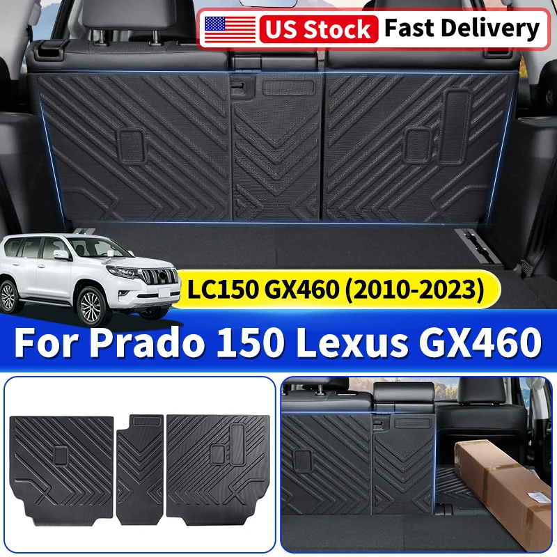 For 2010-2023 Toyota Land Cruiser Prado LC150 Lexus GX460 Second Row Seat Back Protector TPE Anti Scratch Interior Accessories