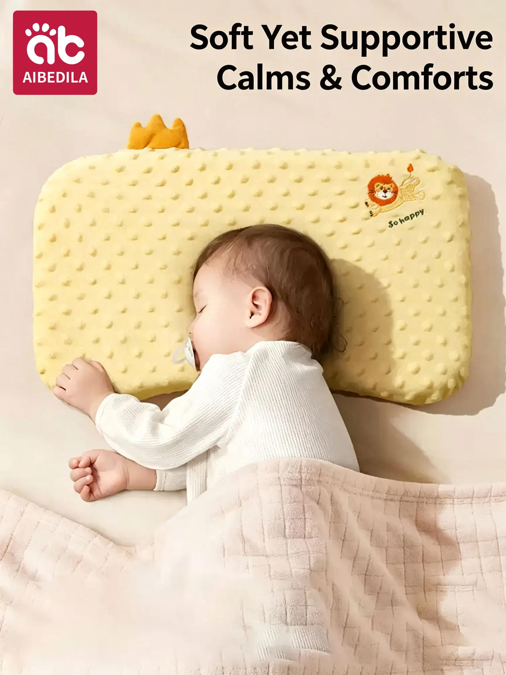 aibedila-infants-washable-pillow-toddlers-soothing-bean-sleeping-pillows-0-6y-kindergarten-cartoon-memory-silicone-cotton-pillow