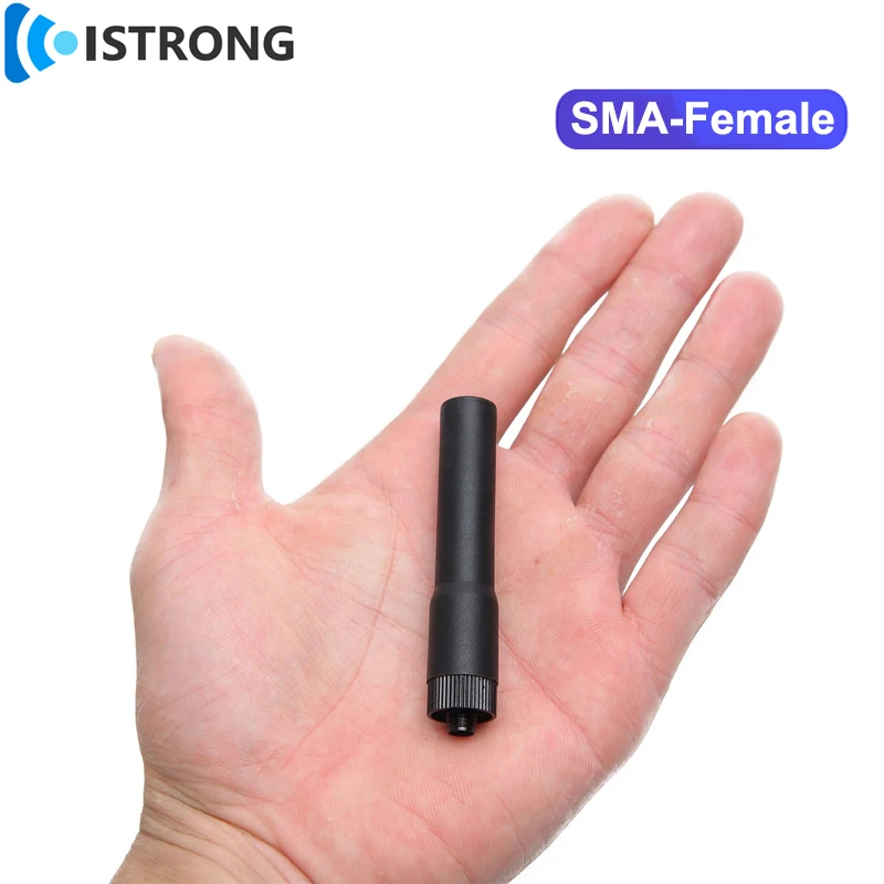 Walkie Talkie Handheld Mini Short Soft Antenna SF-20 VHF/UHF Dual Band Radio Signal Booster SMA-Female for BaoFeng UV-5R/BF-888S