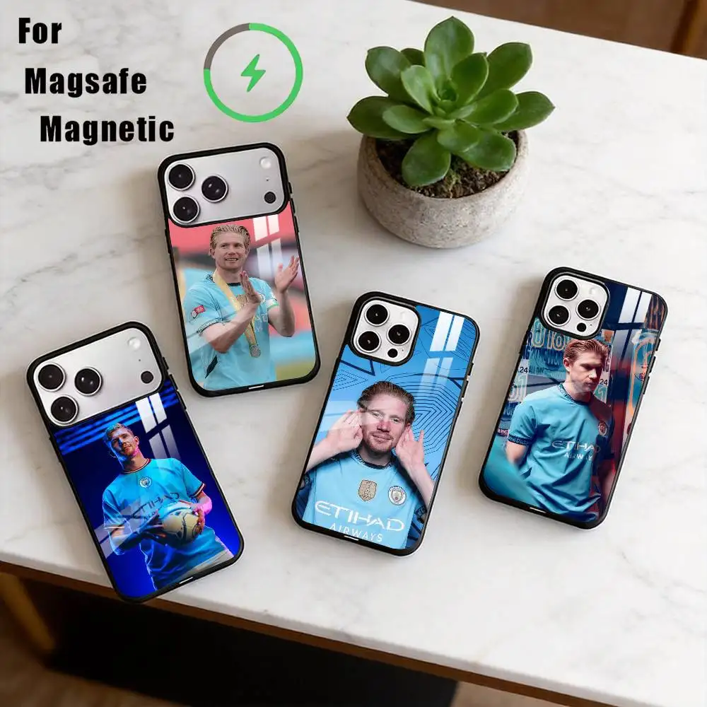 

K-Kevin de Bruyne Phone Case For iPhone17,16,15,14,13,12,11 Plus,Pro Magnetic For Magsafe Wireless Charging