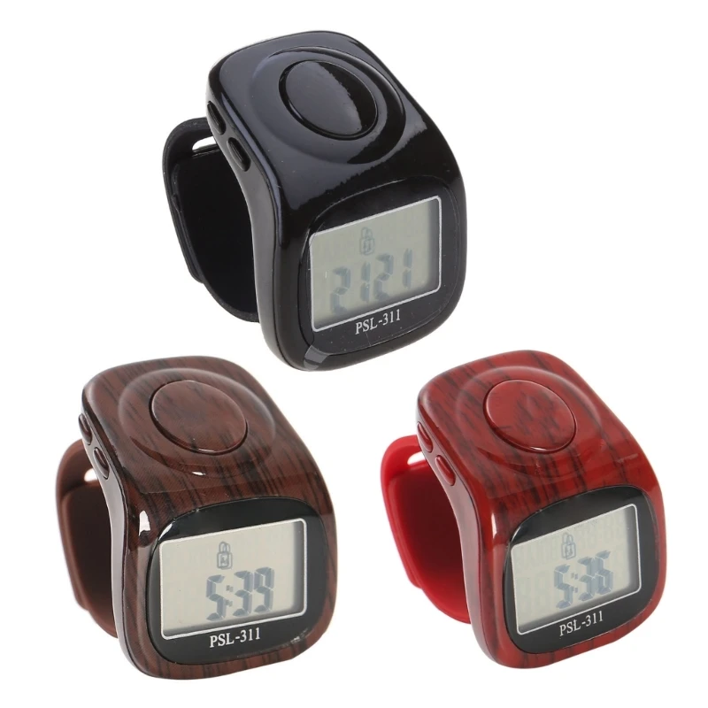 Rechargeable Digital Finger Rings LCD Electronic Hand Tally Counter Timer Decompression Prayer Counter Clicker Portable