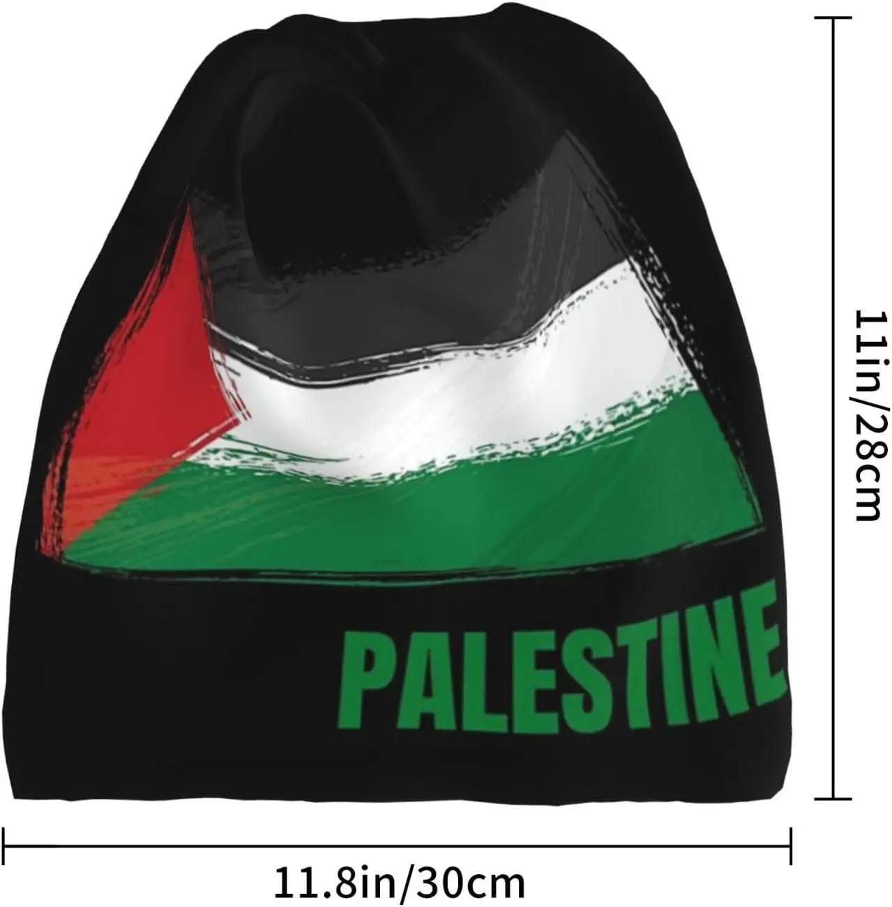 Palestine Flag Multifunction Beanie Hat Winter Warm Knit Skull Cap for Men Women Palestinian Winter Hats view 3