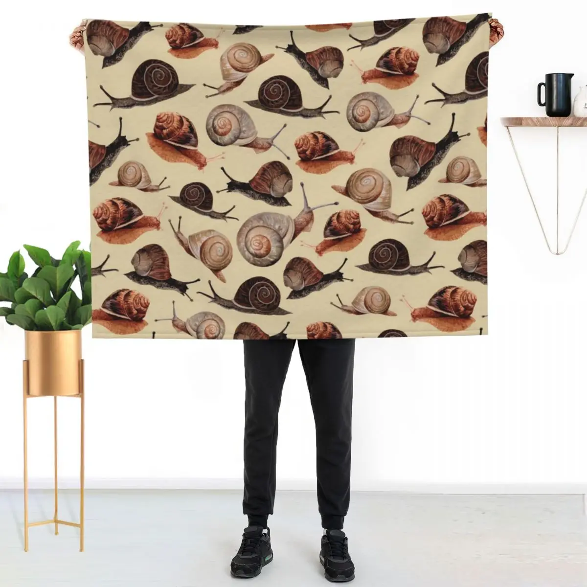 A Slew of Snails Throw Blanket halloween Warm heavy to sleep Winter beds For Sofa Thin Weighted Blankets
