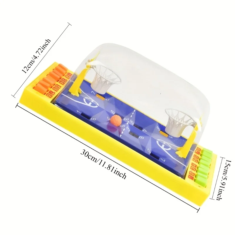 Two-player button ejection mini basketball court, tabletop game, suitable for party activities, Christmas and New Year