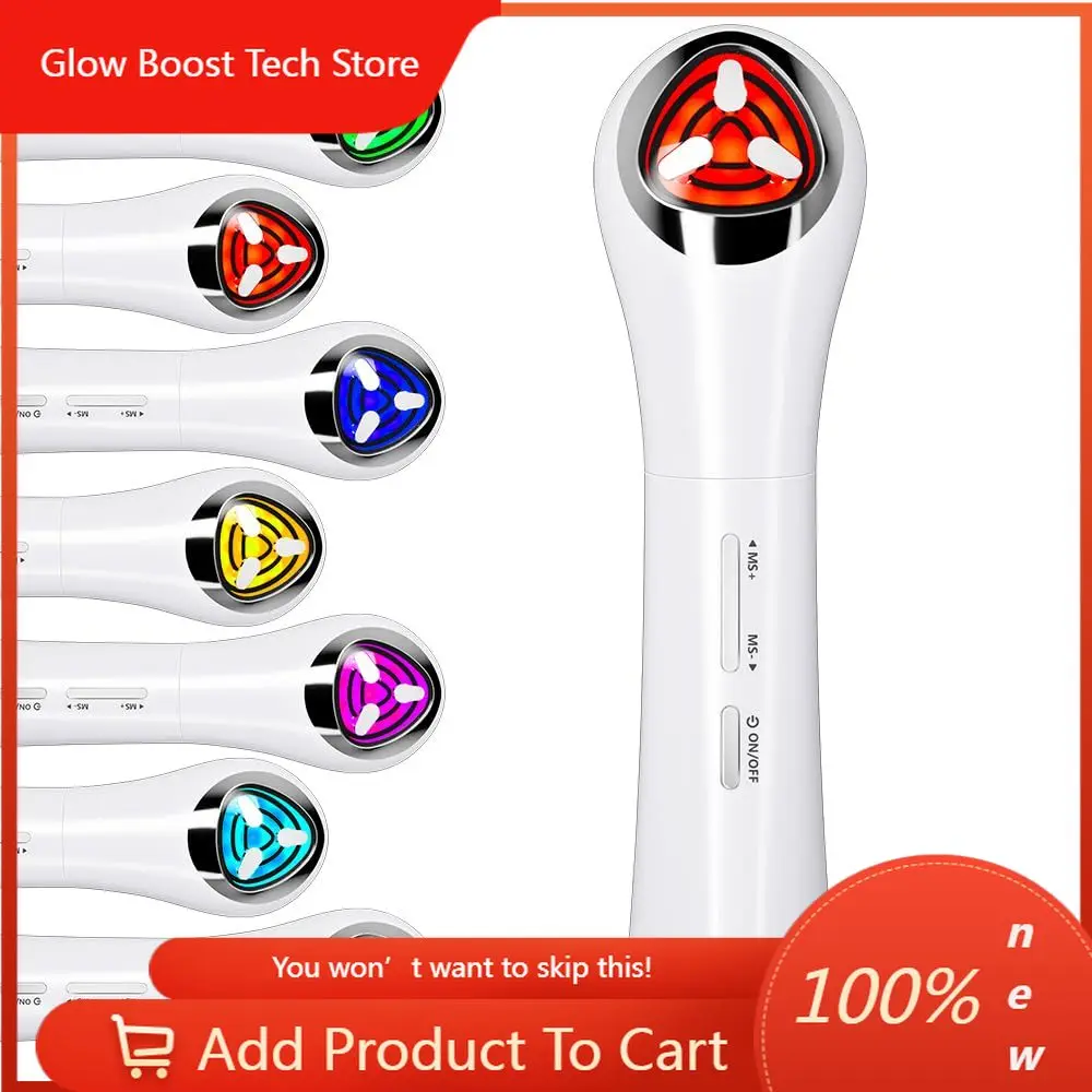 

NYSmart Library Portable Red Light Care Tool 630Nm 850Nm 3 Intensities Sonic Microcurrent Spa Home