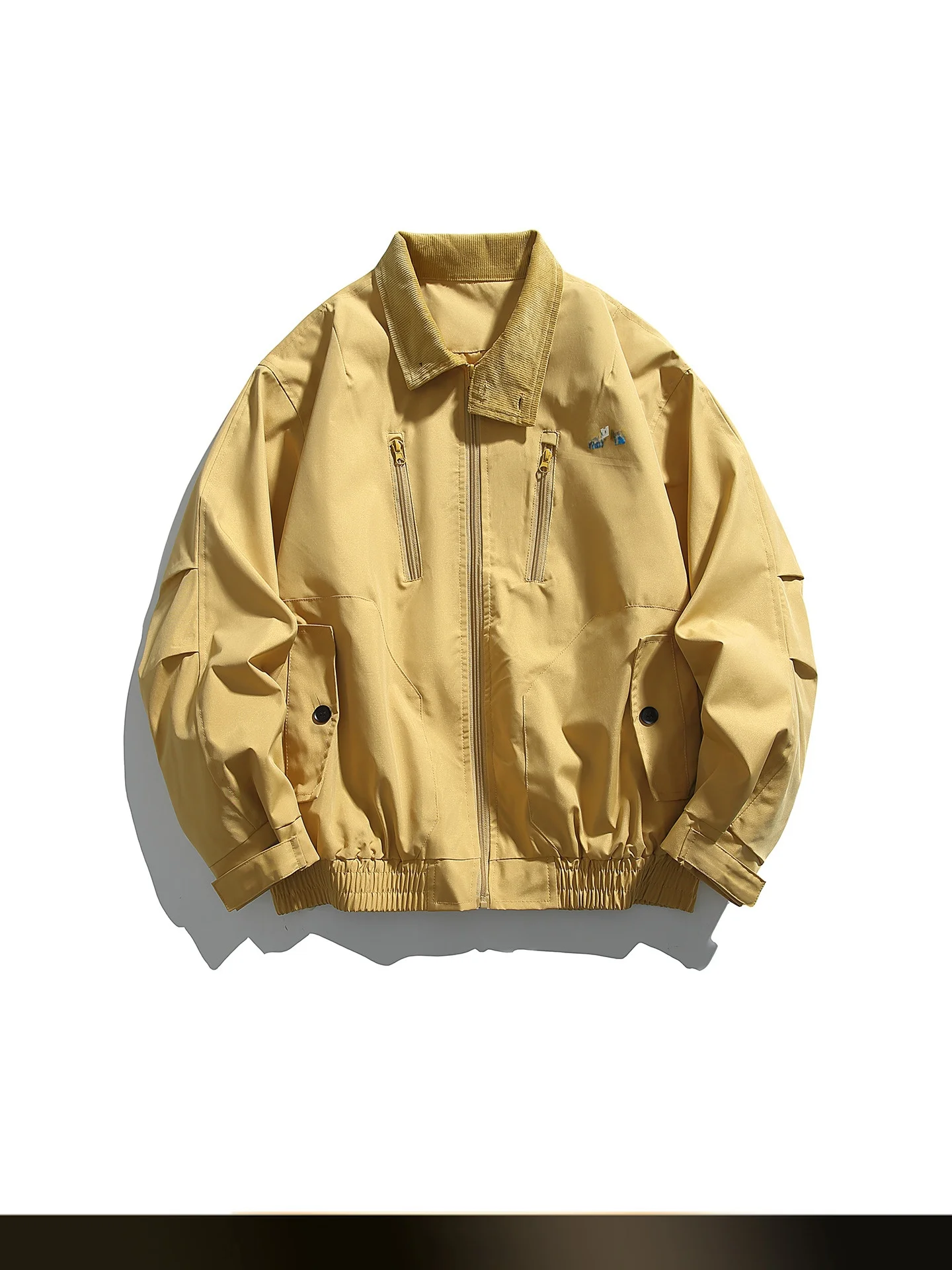 

NTED Mountain Series Men's Loose Fit Pilot Jaet Autumn Outdoor Windproof Zipper Couples Sle Casual Workwear Coat