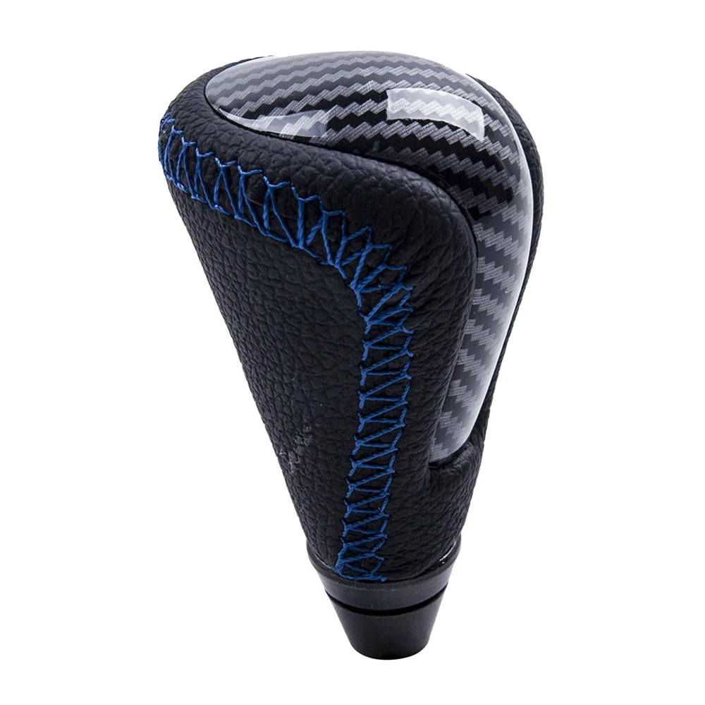 

1pcs Leather Carbon Fiber Car Gear Shifter Knobb ABS Black PTR5153080, PTR51-53080 For Lexus IS250 IS350 ISC 2006-2013