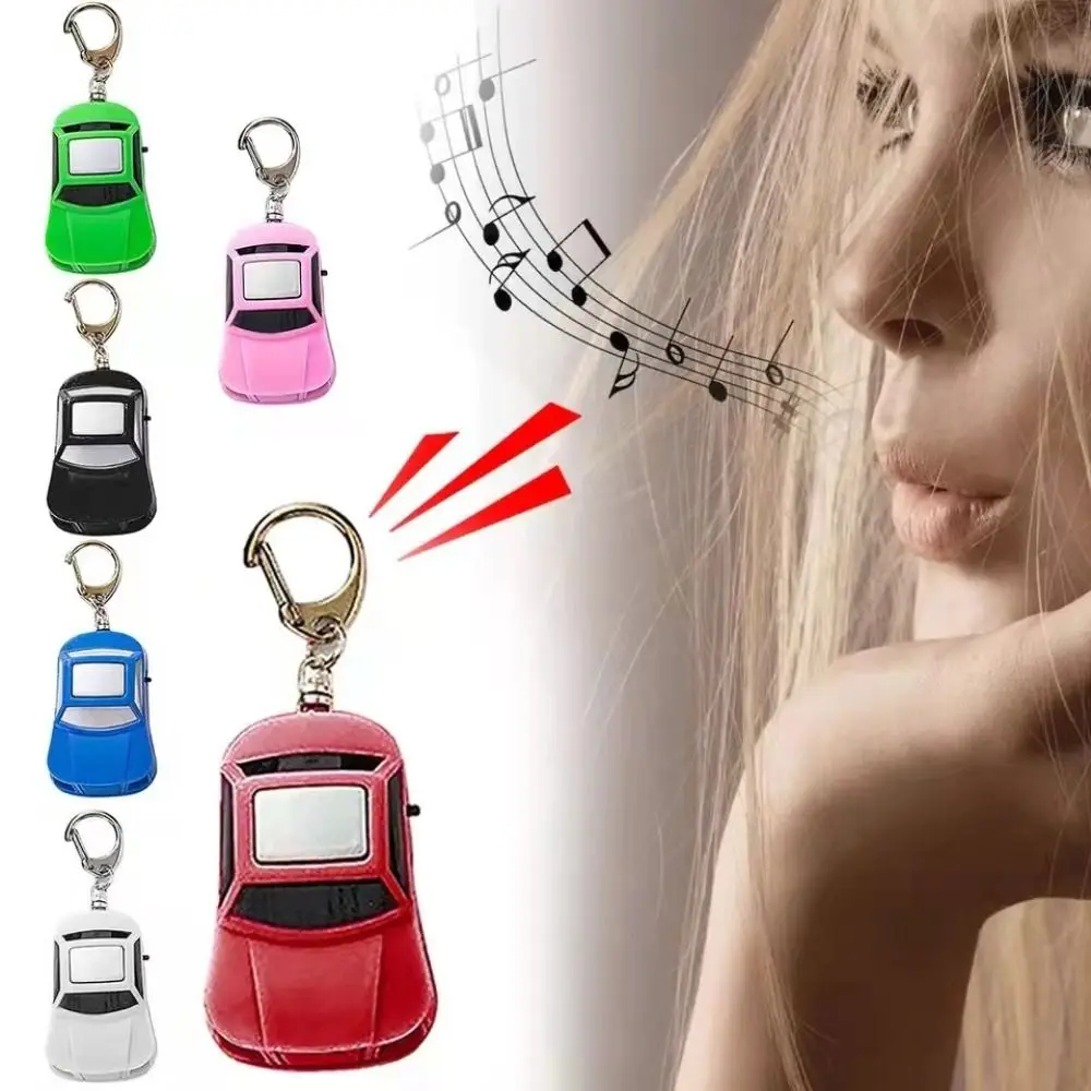 Car Shape Key Finder Locator Sound Control Alarm Whistle Activated Whistle Locator Device Anti-Lost Function LED Flashing