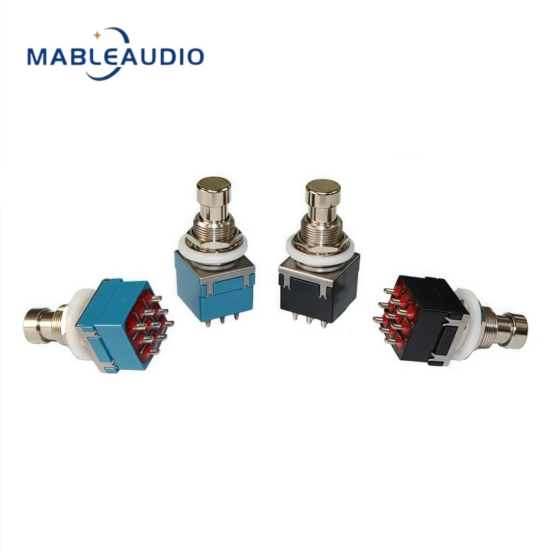 5PCS Guitar Effect Pedal SPDT DPDT 3PDT 4PDT Footswitch With Lock, Soldering Button, Button To Switch Effects Switch