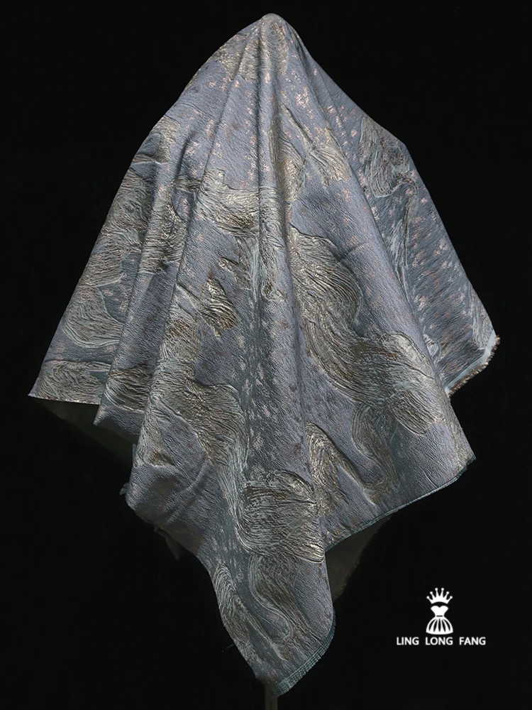 

Винтажная жаккардовая ткань, тканая Жаккардовая юбка «лошадиное лицо», жакет, одежда, дизайнерская одежда, ткань для шитья на метр, материал «сделай сам»